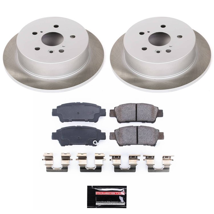 SC5498 Semi-Coated Rotor & Low-Dust Ceramic Brake Pad Kit
