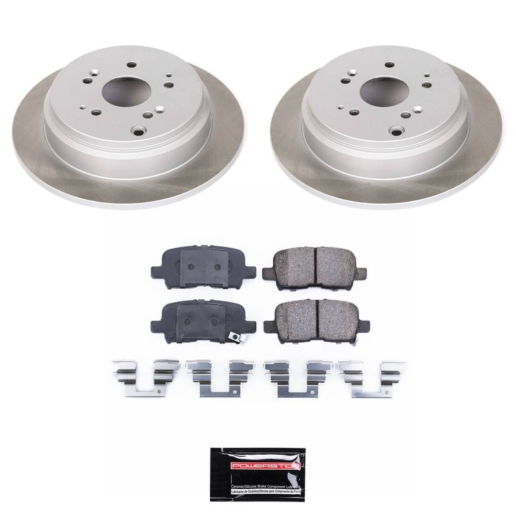 SC5502 Semi-Coated Rotor & Low-Dust Ceramic Brake Pad Kit