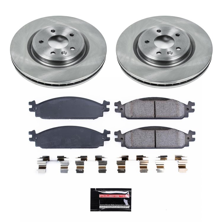 SC5509 Semi-Coated Rotor & Low-Dust Ceramic Brake Pad Kit