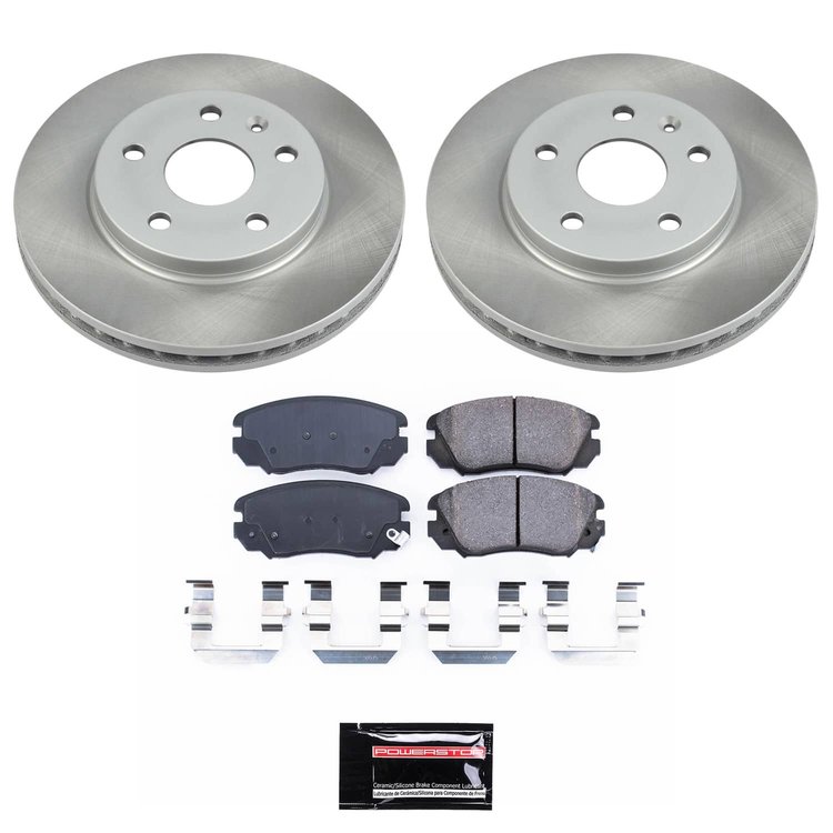 SC5522 Semi-Coated Rotor & Low-Dust Ceramic Brake Pad Kit