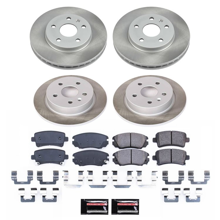 SC5523 Semi-Coated Rotor & Low-Dust Ceramic Brake Pad Kit