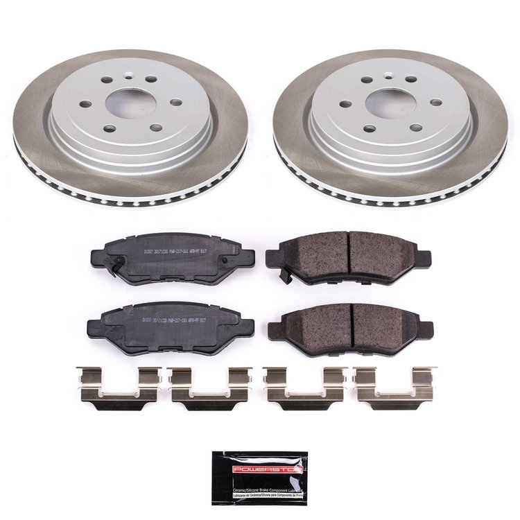 SC5543 Semi-Coated Rotor & Low-Dust Ceramic Brake Pad Kit