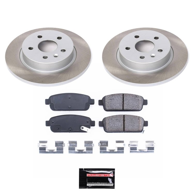 SC5544 Semi-Coated Rotor & Low-Dust Ceramic Brake Pad Kit