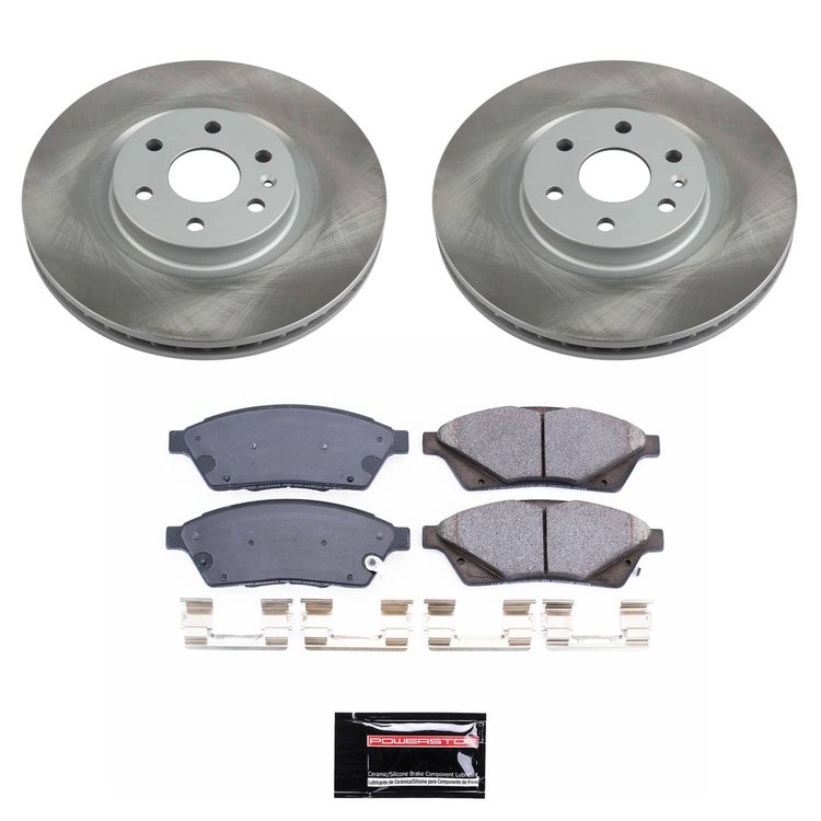 SC5545 Semi-Coated Rotor & Low-Dust Ceramic Brake Pad Kit