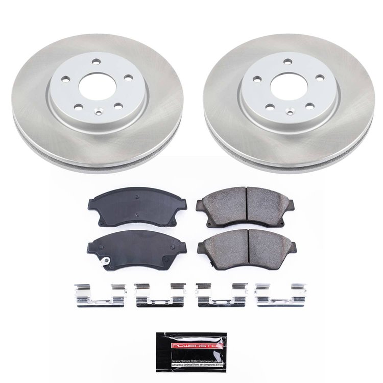SC5550 Semi-Coated Rotor & Low-Dust Ceramic Brake Pad Kit