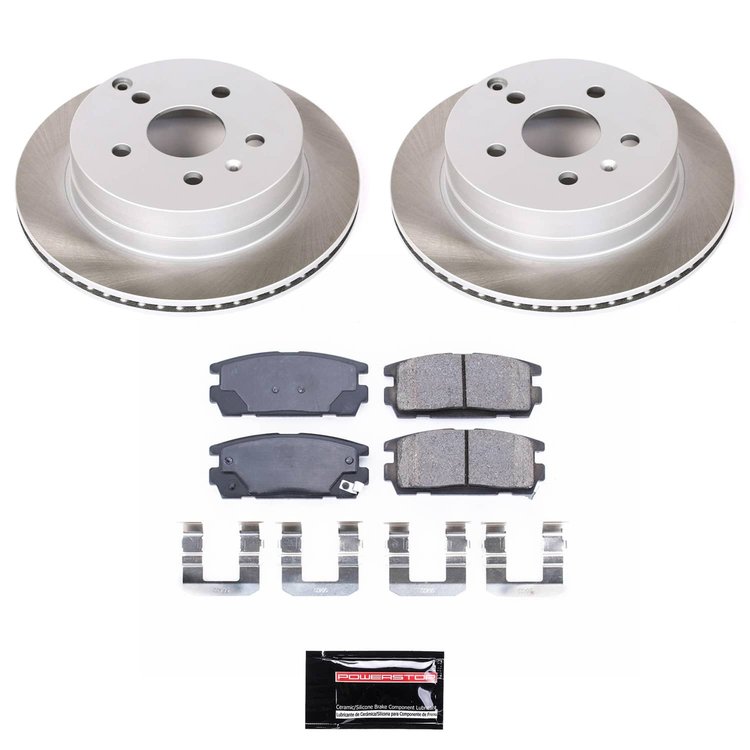 SC5558 Semi-Coated Rotor & Low-Dust Ceramic Brake Pad Kit