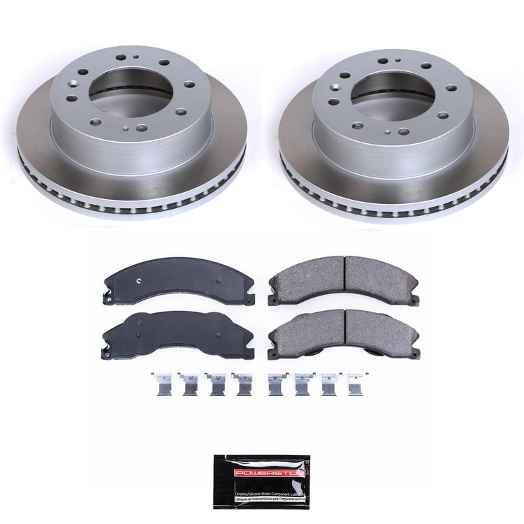 SC5559 Semi-Coated Rotor & Low-Dust Ceramic Brake Pad Kit