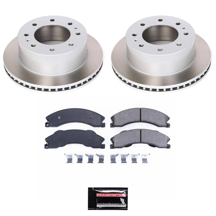 SC5563 Semi-Coated Rotor & Low-Dust Ceramic Brake Pad Kit