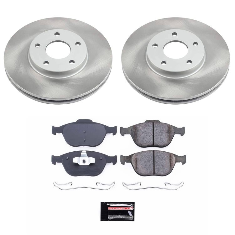 SC5580 Semi-Coated Rotor & Low-Dust Ceramic Brake Pad Kit