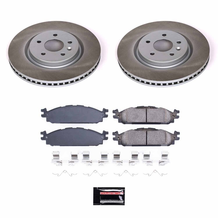 SC5583 Semi-Coated Rotor & Low-Dust Ceramic Brake Pad Kit