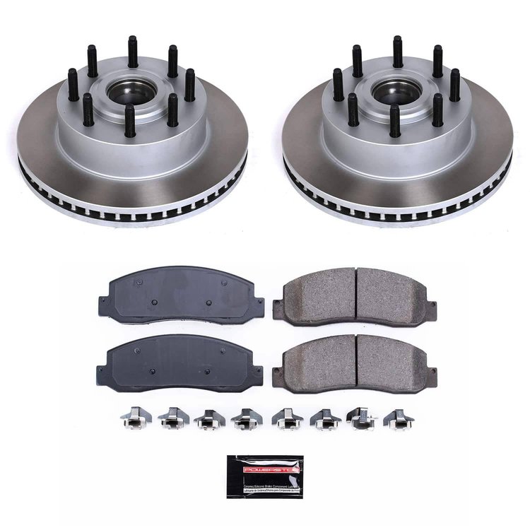 SC5585 Semi-Coated Rotor & Low-Dust Ceramic Brake Pad Kit
