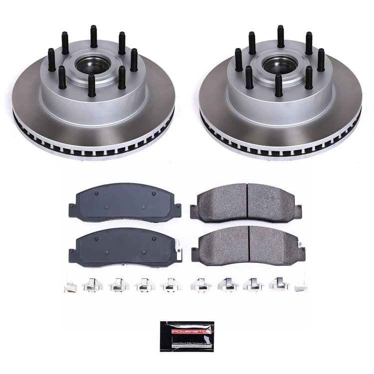 SC5588 Semi-Coated Rotor & Low-Dust Ceramic Brake Pad Kit