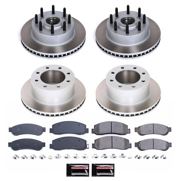 SC5590 Semi-Coated Rotor & Low-Dust Ceramic Brake Pad Kit