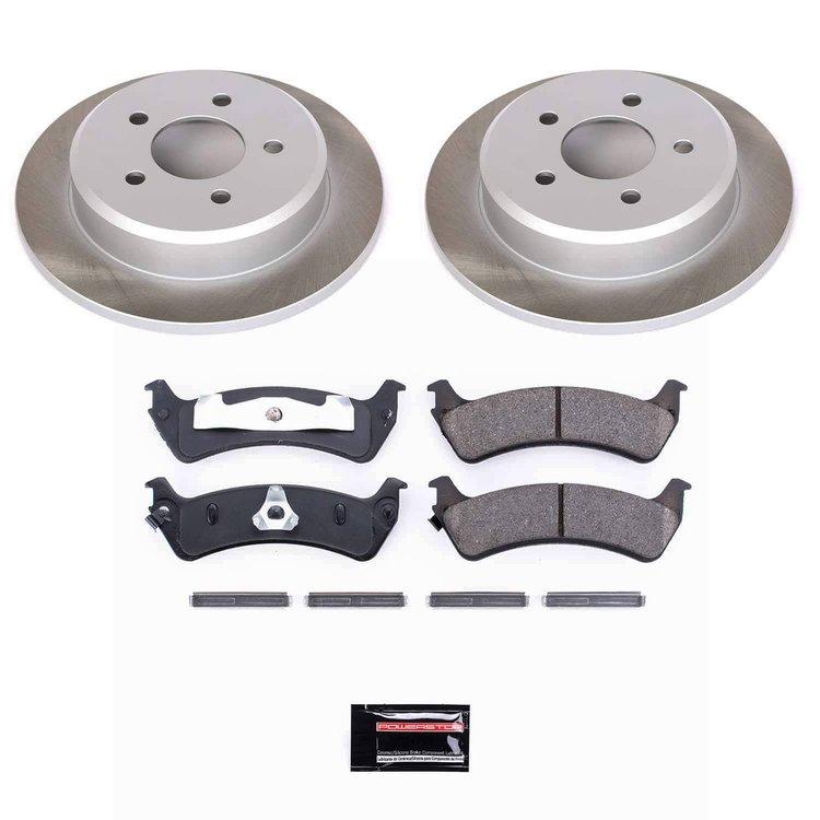 SC5592 Semi-Coated Rotor & Low-Dust Ceramic Brake Pad Kit