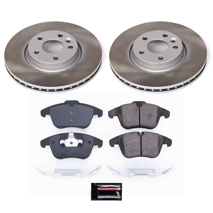 SC5608 Semi-Coated Rotor & Low-Dust Ceramic Brake Pad Kit