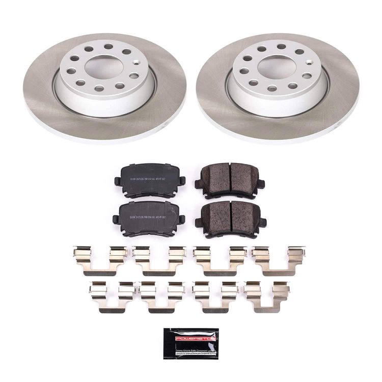 SC5662 Semi-Coated Rotor & Low-Dust Ceramic Brake Pad Kit