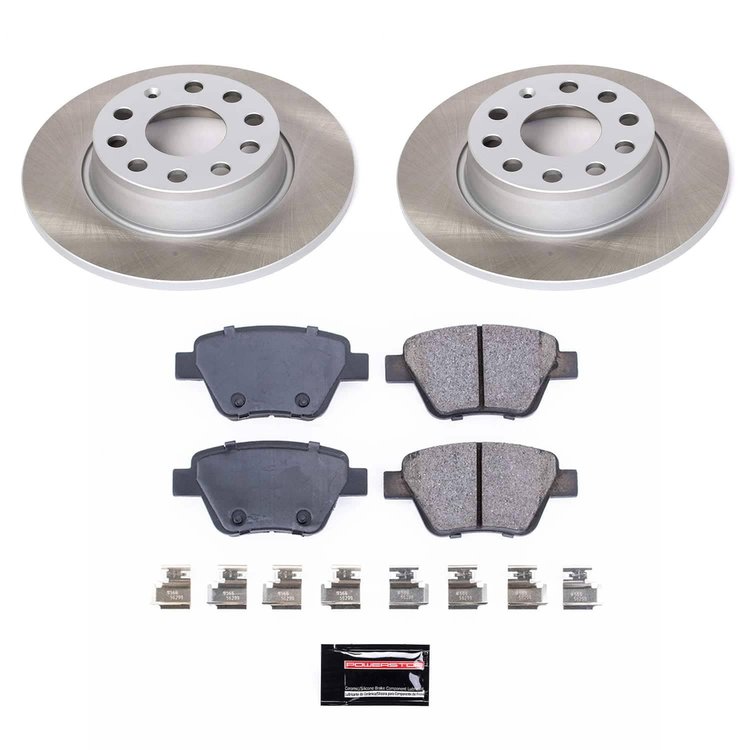 SC5667 Semi-Coated Rotor & Low-Dust Ceramic Brake Pad Kit