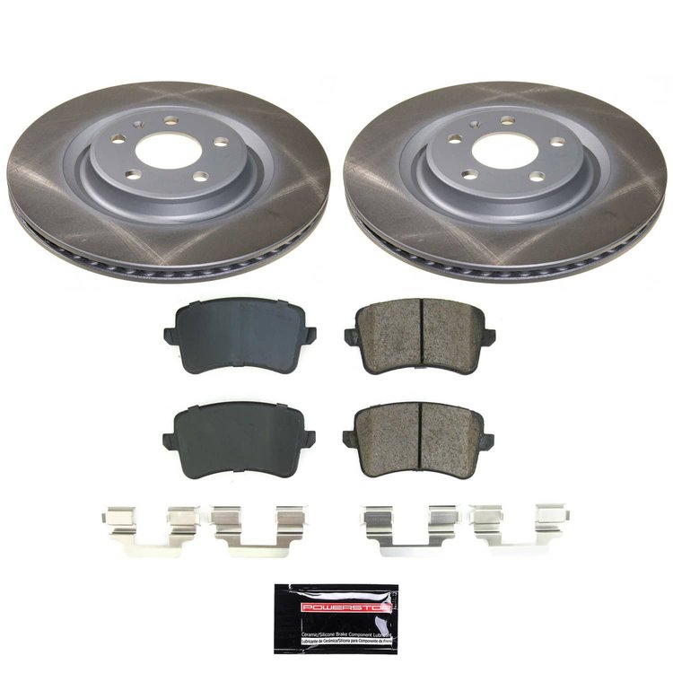 SC5678 Semi-Coated Rotor & Low-Dust Ceramic Brake Pad Kit
