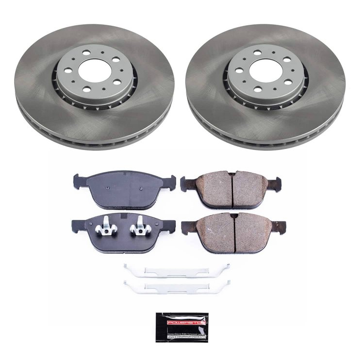 SC5707 Semi-Coated Rotor & Low-Dust Ceramic Brake Pad Kit