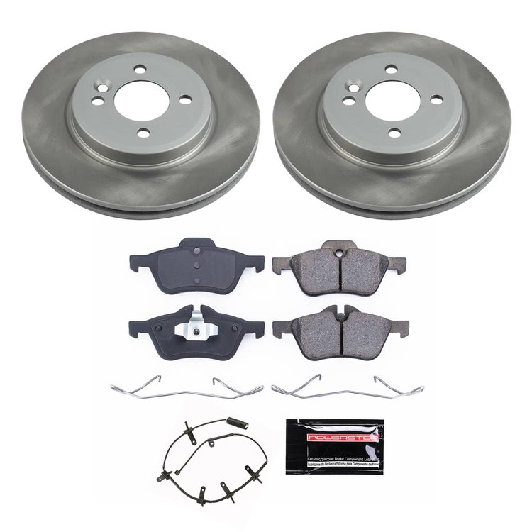 SC5724 Semi-Coated Rotor & Low-Dust Ceramic Brake Pad Kit