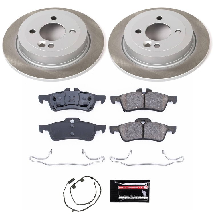 SC5726 Semi-Coated Rotor & Low-Dust Ceramic Brake Pad Kit