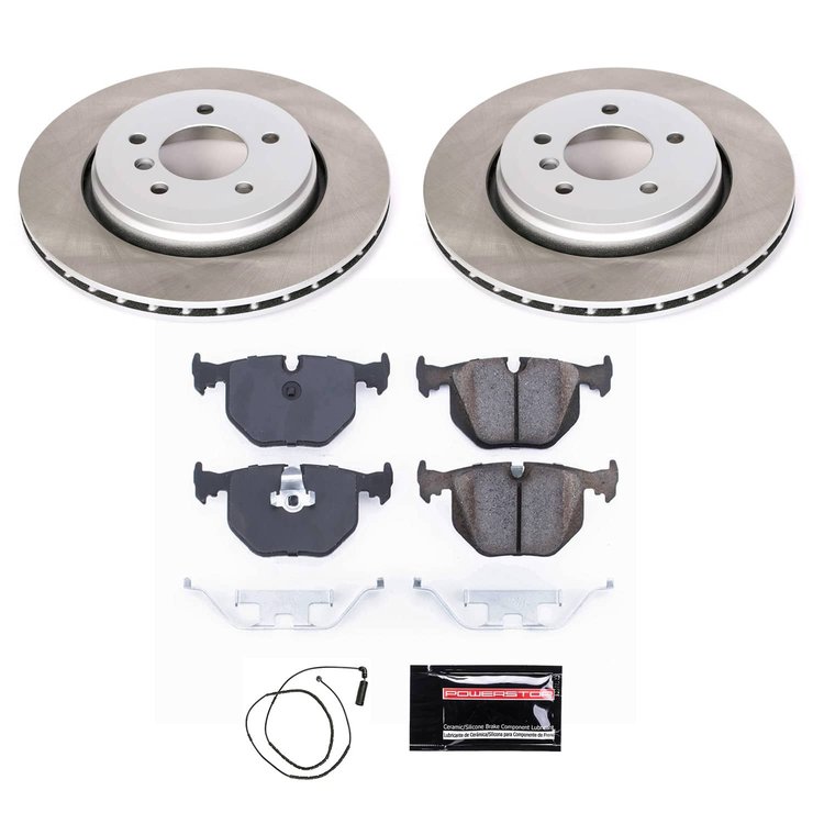 SC5729 Semi-Coated Rotor & Low-Dust Ceramic Brake Pad Kit
