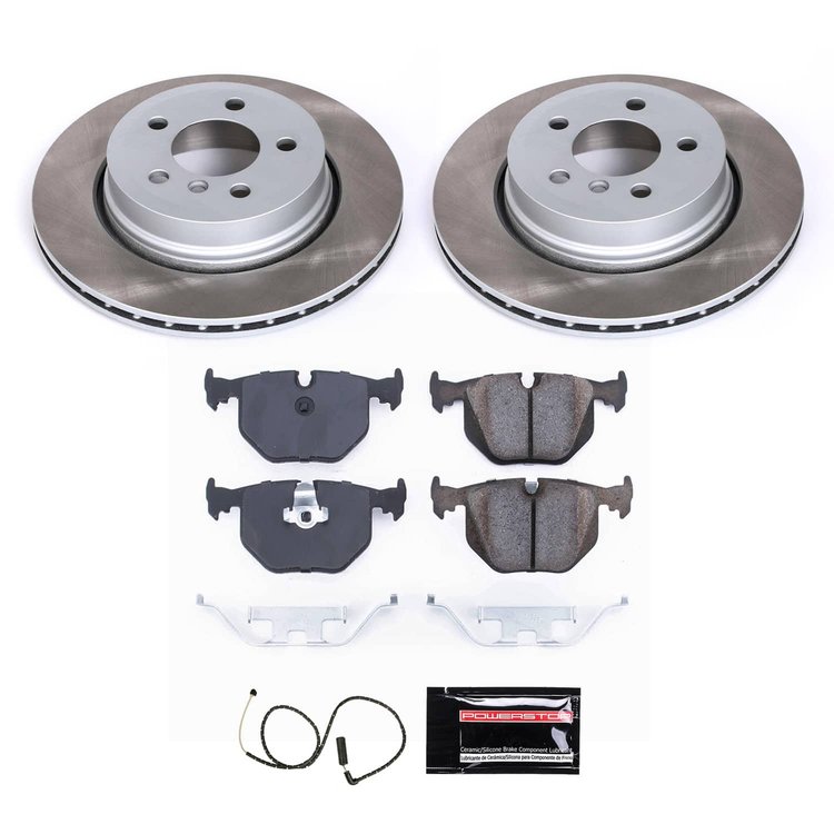 SC5738 Semi-Coated Rotor & Low-Dust Ceramic Brake Pad Kit