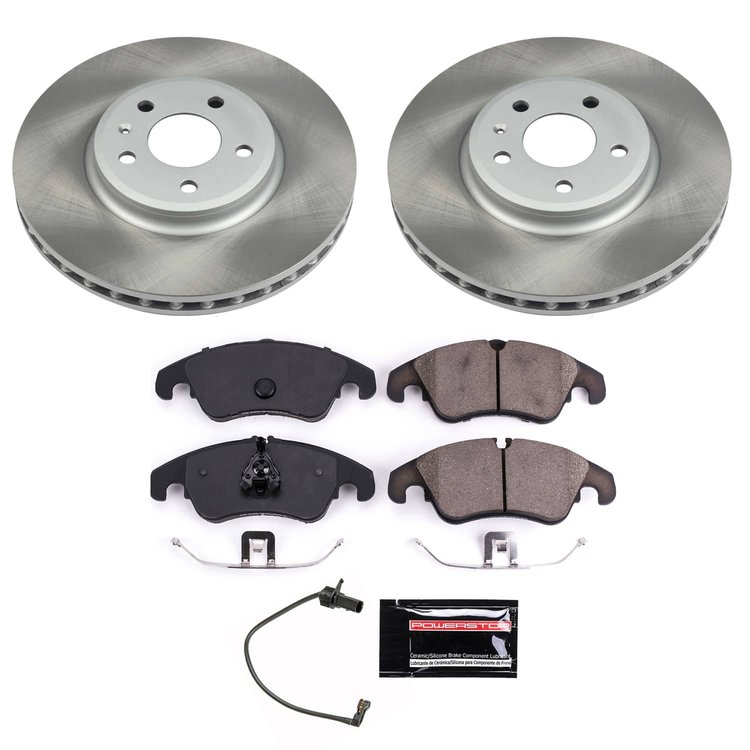 SC5752 Semi-Coated Rotor & Low-Dust Ceramic Brake Pad Kit