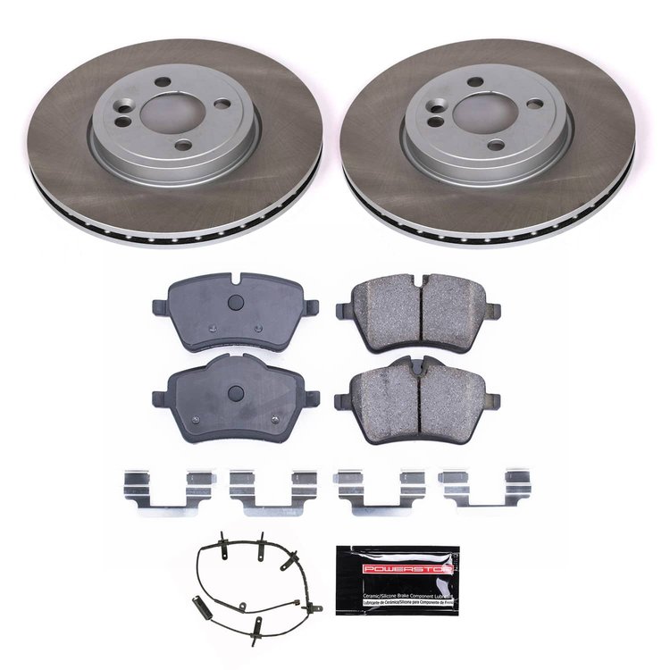 SC5784 Semi-Coated Rotor & Low-Dust Ceramic Brake Pad Kit