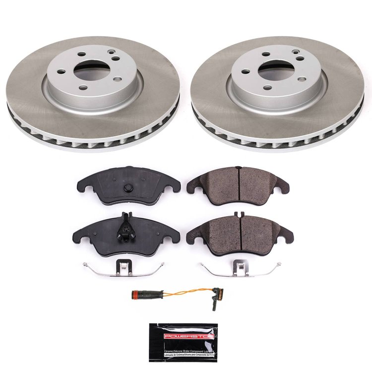 SC5792 Semi-Coated Rotor & Low-Dust Ceramic Brake Pad Kit