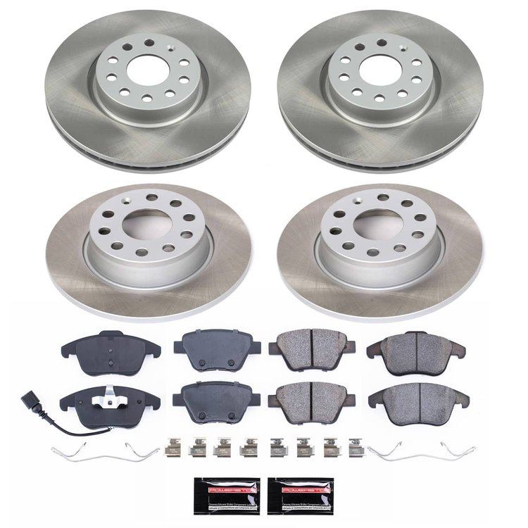 SC5803 Semi-Coated Rotor & Low-Dust Ceramic Brake Pad Kit