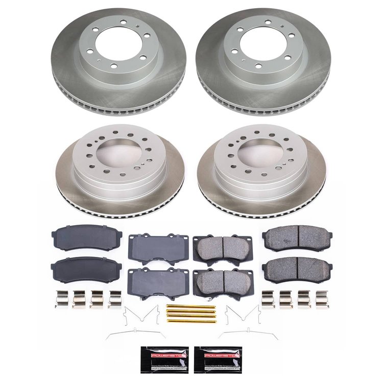 SC5805 Semi-Coated Rotor & Low-Dust Ceramic Brake Pad Kit