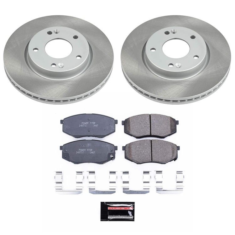 SC5806 Semi-Coated Rotor & Low-Dust Ceramic Brake Pad Kit
