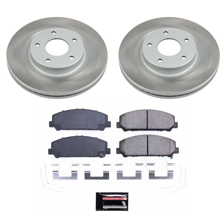 SC5821 Semi-Coated Rotor & Low-Dust Ceramic Brake Pad Kit