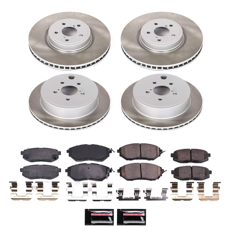SC5830 Semi-Coated Rotor & Low-Dust Ceramic Brake Pad Kit