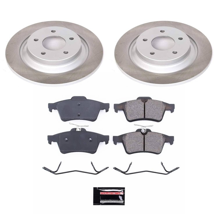 SC5842 Semi-Coated Rotor & Low-Dust Ceramic Brake Pad Kit