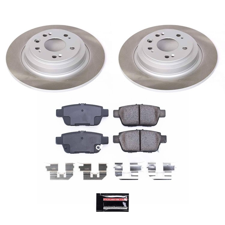 SC5854 Semi-Coated Rotor & Low-Dust Ceramic Brake Pad Kit
