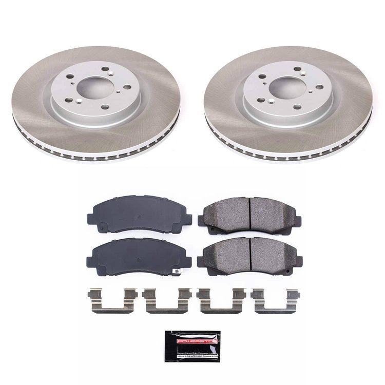 SC5855 Semi-Coated Rotor & Low-Dust Ceramic Brake Pad Kit