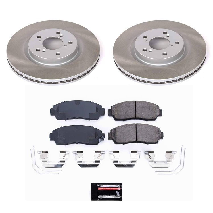 SC5857 Semi-Coated Rotor & Low-Dust Ceramic Brake Pad Kit