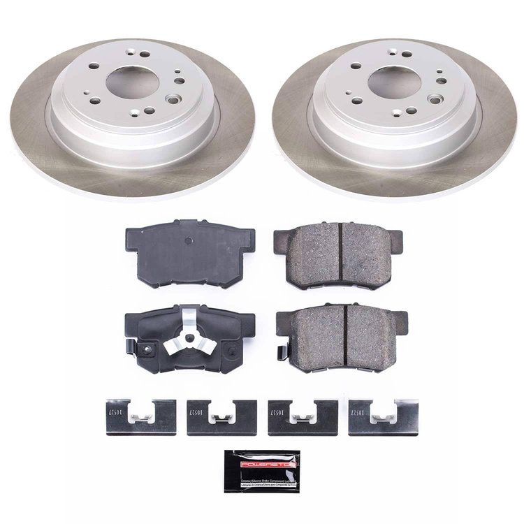 SC5859 Semi-Coated Rotor & Low-Dust Ceramic Brake Pad Kit