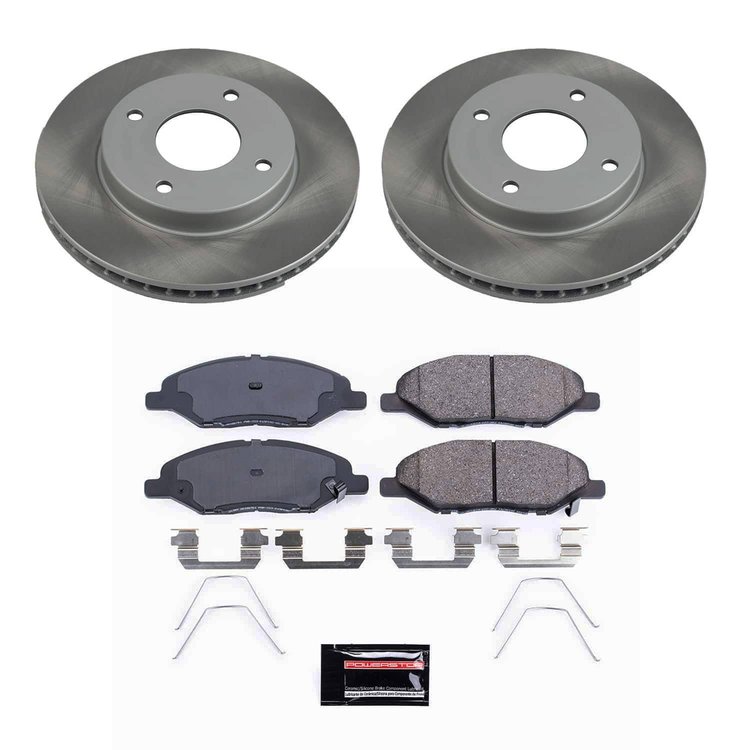 SC5862 Semi-Coated Rotor & Low-Dust Ceramic Brake Pad Kit