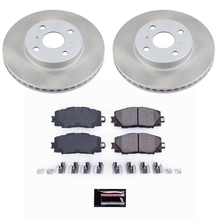 SC5863 Semi-Coated Rotor & Low-Dust Ceramic Brake Pad Kit