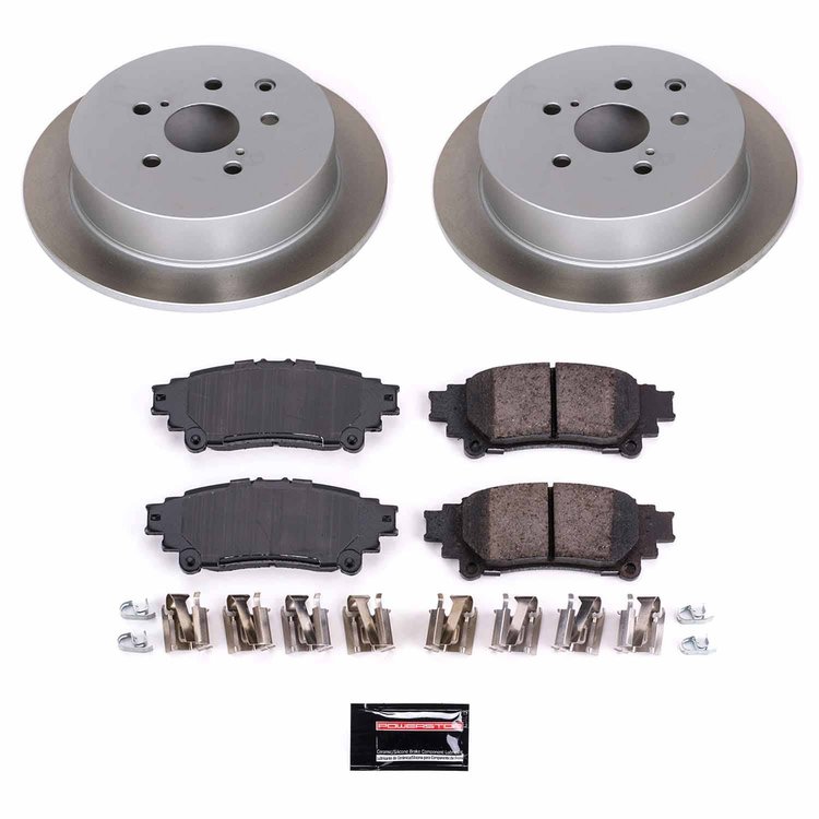 SC5864 Semi-Coated Rotor & Low-Dust Ceramic Brake Pad Kit