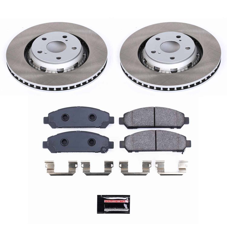 SC5865 Semi-Coated Rotor & Low-Dust Ceramic Brake Pad Kit