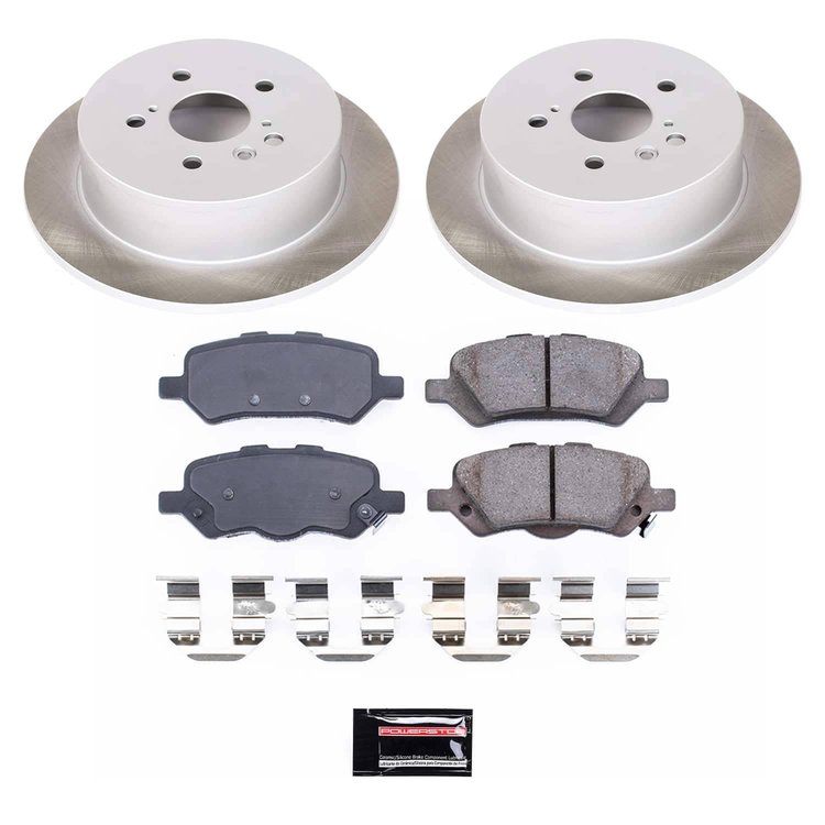 SC5867 Semi-Coated Rotor & Low-Dust Ceramic Brake Pad Kit
