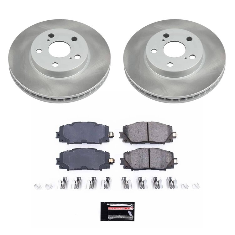 SC5870 Semi-Coated Rotor & Low-Dust Ceramic Brake Pad Kit