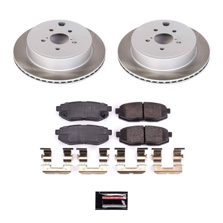 SC5883 Semi-Coated Rotor & Low-Dust Ceramic Brake Pad Kit