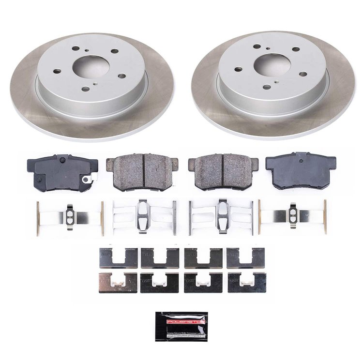 SC5889 Semi-Coated Rotor & Low-Dust Ceramic Brake Pad Kit