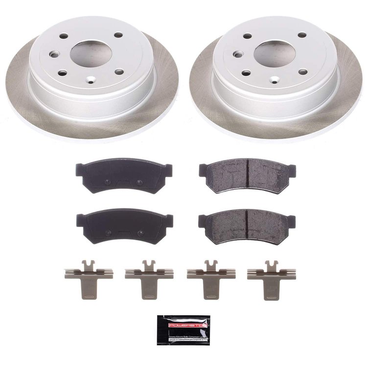 SC5898 Semi-Coated Rotor & Low-Dust Ceramic Brake Pad Kit