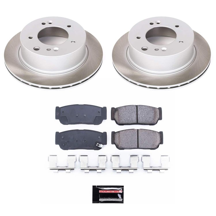 SC5901 Semi-Coated Rotor & Low-Dust Ceramic Brake Pad Kit